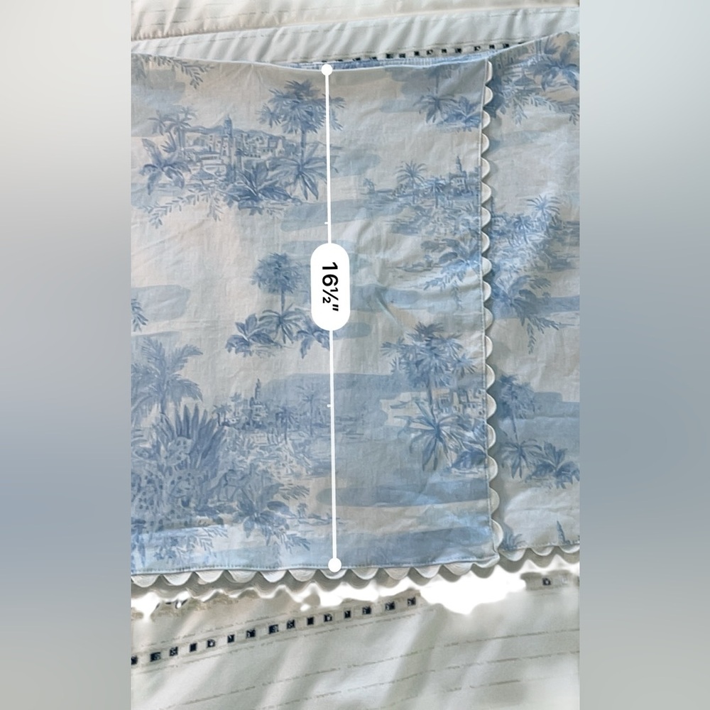 Crown and Ivy Blue and White Tropical Print Skort Size 16 - Picture 5 of 7